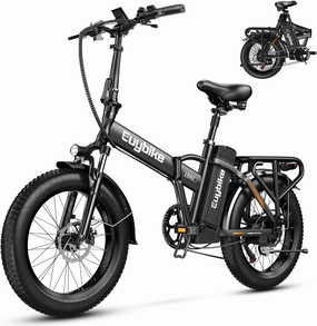1000W Folding Electric Bike, 48V 20AH Large Removable Battery E Bike, 30 MPH, 80 Miles Max Range, 20" Fat Tire Electric Bike for Adults, Adult Electric Bicycles for Commute Beach Snow