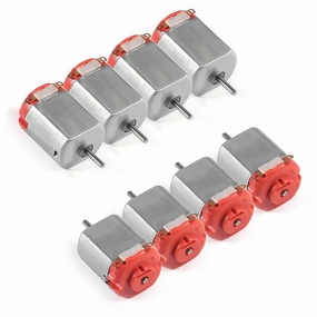 10PCS 130 Micro DC Motor ic Brushed High Speed Electric Motor For DIY Toys Hobbies Smart Car Remote Control - (Voltage(V): White)