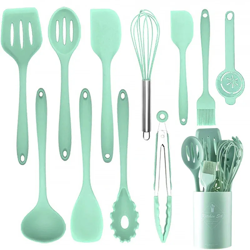12 Piece Non Stick Silicone Kitchen Utensil Set