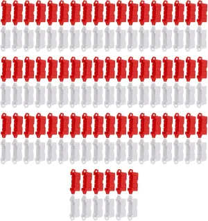 120PCS RC Drift Race Road Barrier, Sturdy and Remote Control Car DIY Racing Track Road Barrier Set with 60 Red and 60 White RC Roadblocks for Drifting Exercises, Easy to Carry,