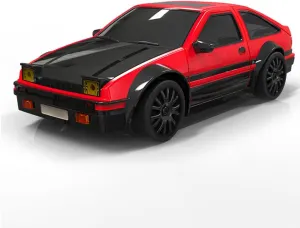 1/24 Scale RC Drift Car, 15km/h High Speed, 2.4G Mini Electric 4WD Model Car with Lights Controllable Two Speed Switching Boy Gift (RTR Version)