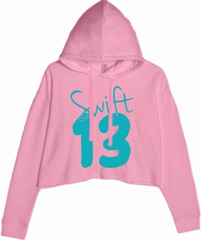 13 Swift 13 Lucky Number Era TTPD Cropped Fleece Hoodie, Soft & Cozy, Trendy Fit
