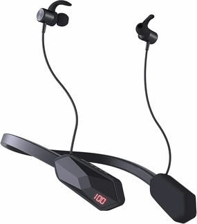 150H Playtime Neckband Bluetooth Headphones with LED Power Display, Bluetooth V5.3 Sweatproof Sport Headsets Stereo Sound, 7 EQ and Game Mode, USB-C Fast Charging, with Noise Cancelling Microphone