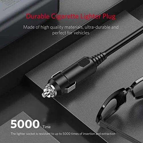 150W Power Inverter DC 12V to 110V AC Converter 4.2A Dual USB Car Plug Adapter Outlet Converter
