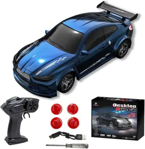 1/64 Scale RC Drift Car for Adults, 2.4G 4WD Full-Scale Remote Control Car, Mini GTR Drift Racing Model with High Speed