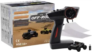 1/76 Mini Remote Control RC Drift Car, 2.4G 3CH High Speed RWD Monster Truck Turbo Racing Car RC Electric Truck Model Gifts for Adults - RTR Version