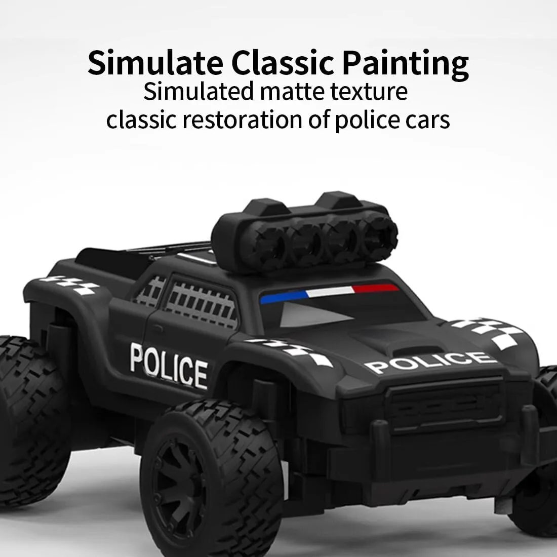1/76 Mini Remote Control RC Drift Car, 2.4G 3CH High Speed RWD Monster Truck Turbo Racing Car RC Electric Truck Model Gifts for Adults - RTR Version