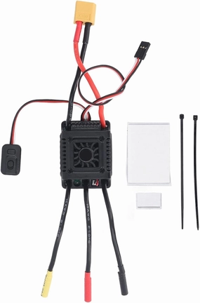 1/10 Scale RC Speed Controller, Customizable Braking Force, Adjustable Acceleration, for Off-Road Racing and RC Car Enthusiasts