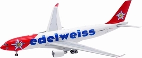1 200 for Edelweiss Airlines Airbus A330-200 Airplane Model Alloy Finished Products Static Ornaments Miniatures Set
