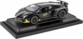 1:32 for SVJ LP780-4 Sports Car Model Suitable for Birthday Present for Kids(Black)