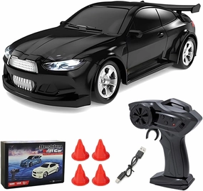 1/64 Scale Drift RC Car, 2.4Ghz Desktop Mini Racing Drift Remote Contrl Car Model, 4WD Mini RC Vehicle Hobby Gift for Adults