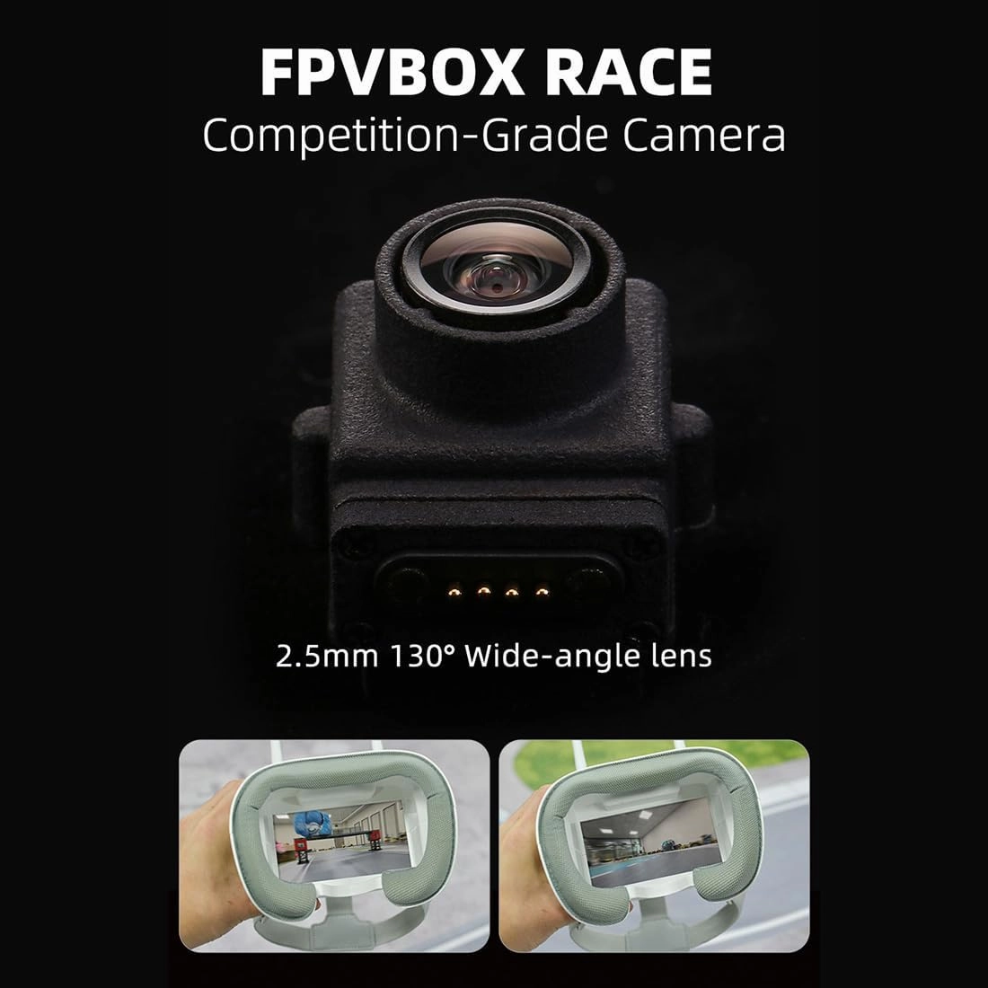 1/64 Scale RC Mini Drift Car with FPV Camera, 2.4G Romote Control Off-Road Climbing Car, 4WD Electric Racing Vehicle Model with LED Gift for Adult (RTR FPV Goggles Version)