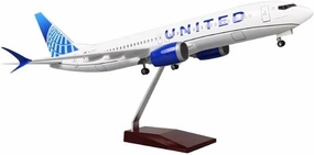 1 85 Scale for B737-800 Plane Big Resin Die-Casting Airplanes Landing Gear Souvenir Plane Static Display Aircraft Model(No Light)