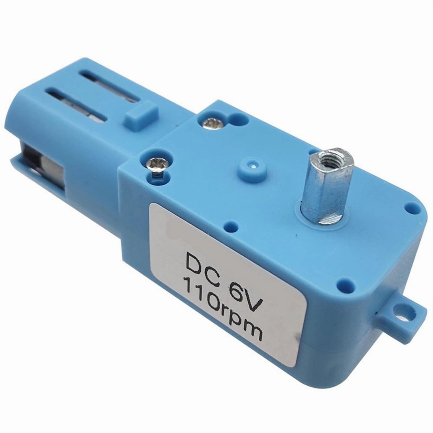 1 : 90 Mini DC 6V Gear Motor Reversible Single and Double Shaft Optional with Metal Gears for DIY Smart Car Robot Toys etc(Double shafts)