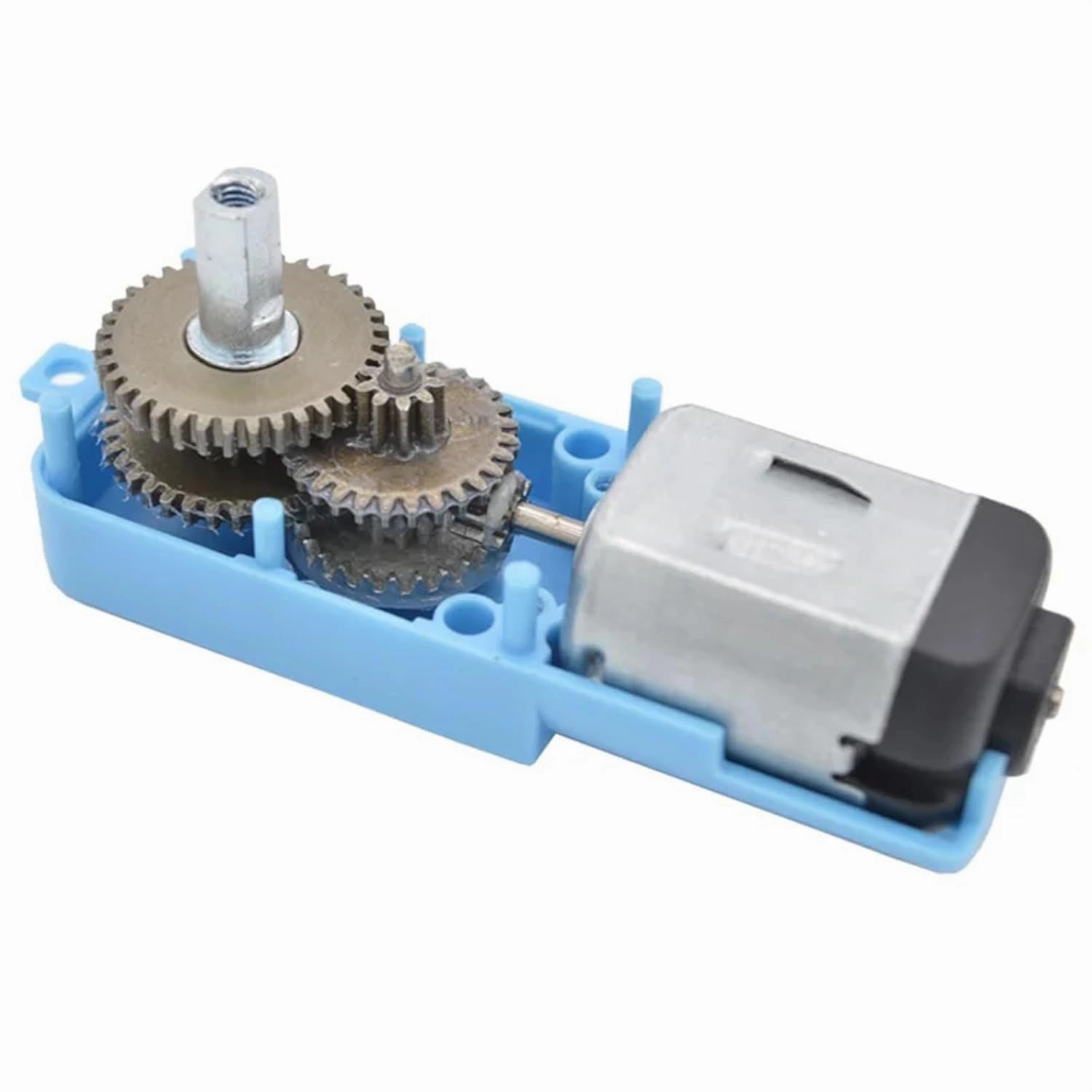1 : 90 Mini DC 6V Gear Motor Reversible Single and Double Shaft Optional with Metal Gears for DIY Smart Car Robot Toys etc(Double shafts)