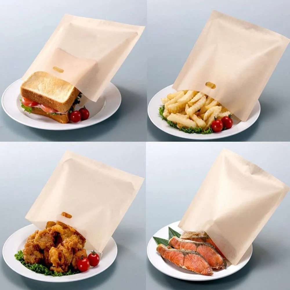 2 Pcs Reusable Toaster Bags Set