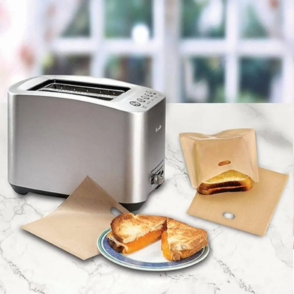 2 Pcs Reusable Toaster Bags Set