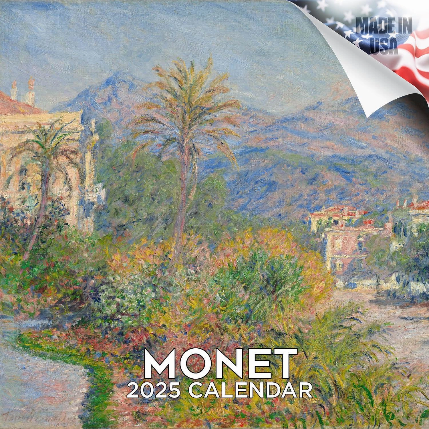 2024 2025 Claude Monet Calendar - Fine Art Monthly Wall Calendar - 12 x 24 Open - Thick No-Bleed Paper - Giftable - Academic Teacher's Planner Calendar Organizing & Planning - Made in USA
