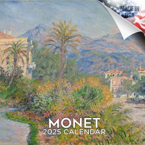 2024 2025 Claude Monet Calendar - Fine Art Monthly Wall Calendar - 12 x 24 Open - Thick No-Bleed Paper - Giftable - Academic Teacher's Planner Calendar Organizing & Planning - Made in USA
