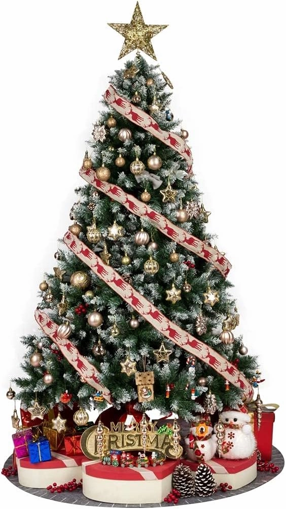 28ct Shatterproof Christmas Ball Ornaments in 4 Classic Finishes for Christmas Tree Decoration (Golden Yellow, 2.36“ Regular Size)