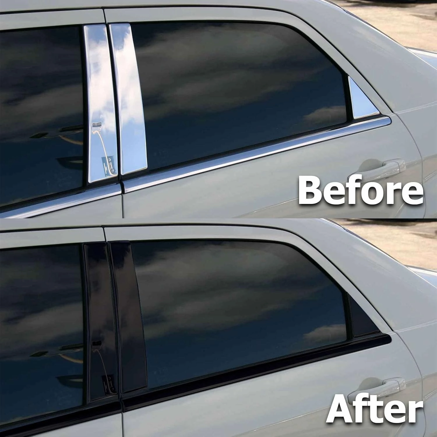 2 inches x 25 Feet Matte Black 3M 2080 Vinyl Wrap Kit for Black Out Chrome Delete Window Trim Door Trim with Tool Kit