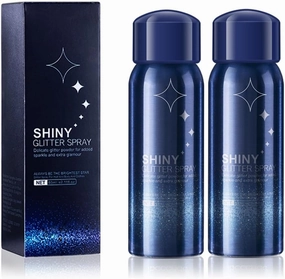 2 Pcs Body Glitter Spray, Perfect Body Glitter for Music Festival Stage Makeup and Festival Rave Shimmer Spray Highlighter Makeup.