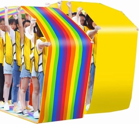 2PCS Indoor Outdoor Teamwork Games Playing Run Mat, 4-20M wear-Resistant | Tear Resistant | Waterproof Oxford Cloth Game Rolling Running Mat (Size : Kids-8M//26FT)