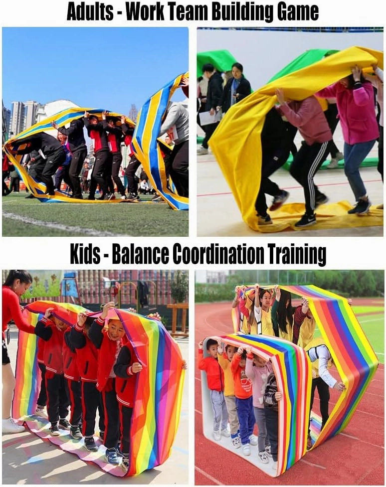 2PCS Indoor Outdoor Teamwork Games Playing Run Mat, 4-20M wear-Resistant | Tear Resistant | Waterproof Oxford Cloth Game Rolling Running Mat (Size : Kids-8M//26FT)