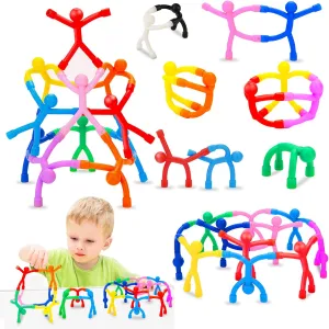 48Pcs Magnetic Toys, Magnet Men for Travel Toys, Fridge Magnets Funny, Cute Magnets for Kids and Adults, Magnetic People Colorful Mini Toys for Whiteboard, Refrigerator, Desk Decoration