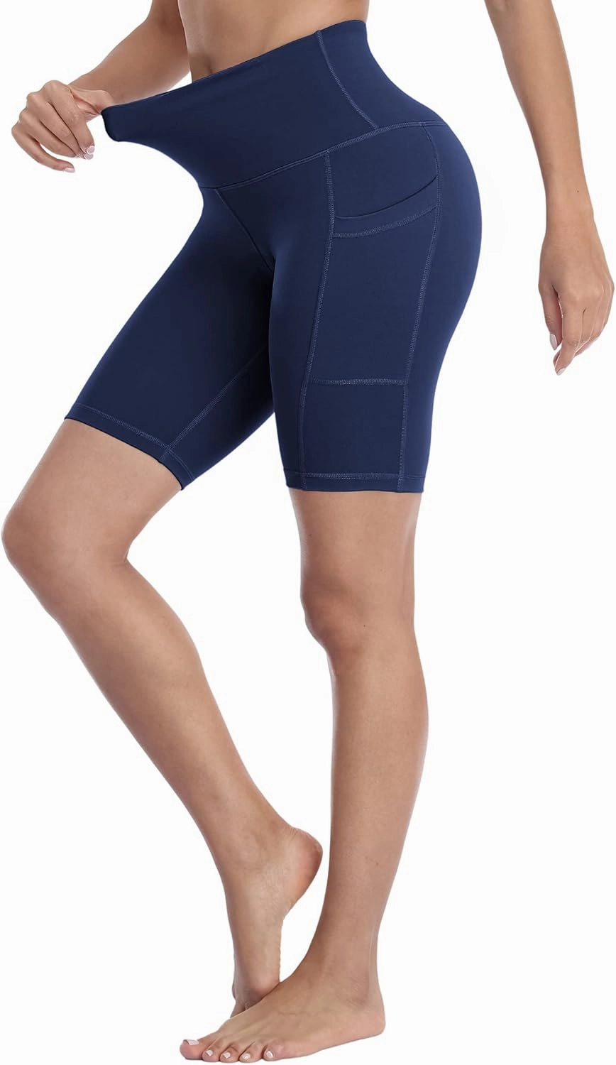 4 Pack Biker Shorts with Pockets for Women High Waist,Womens Athletic Workout Shorts for Summer