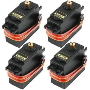 4Pcs Analog Servo Gear Servo 20KG High Speed Torque Digital Servo Motor Compatible with Smart Car Robot Boat RC Helicopter