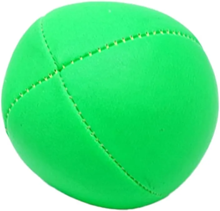 5 x Pro 115g Cascade Neon Classic Thud Juggling Balls & Bag - Set of 5 Juggling Balls (Green)
