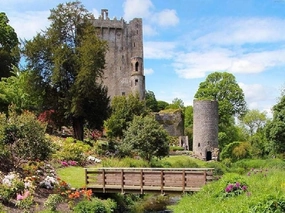 500 Piece Blarney Castle and Gardens Jigsaw Puzzle with Poster - Ireland Landmarks Puzzle - Home Decoration Wooden Puzzle for Adults Kids Challenging Fun Game Unzip Toy Best Gifts for Friend