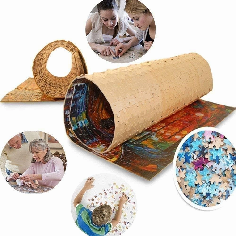 500 Piece Jigsaw Puzzle Lindberg Heilige Schutzengel Guardian Angel and Children Crossing Bridge Challenge Puzzles Educational Game for Adults Wooden Puzzles Nature Props Kid Gift Toy