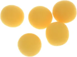 50pcs Set 1.75 inch Yellow Sponge Soft Ball Close-Up Magic Street Classical Comedy Trick Props (Yellow,4.5cm/1.75inch)