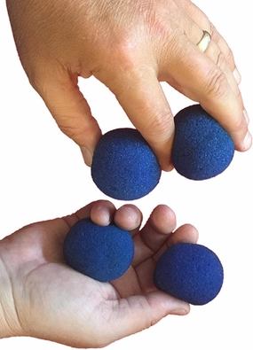 50pcs Set 3.5cm Blue Sponge Soft Ball Close-Up Magic Street Classical Comedy Trick Props(Blue,3.5cm/1.35inch)