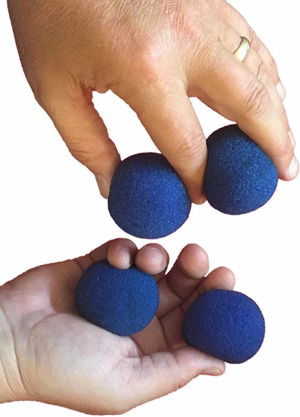 50pcs Set 3.5cm Blue Sponge Soft Ball Close-Up Magic Street Classical Comedy Trick Props(Blue,3.5cm/1.35inch)