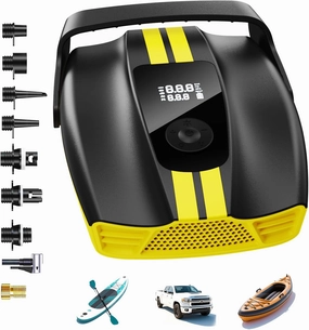 50PSI Paddle Board Pump Electric Portable, 10000mAh Sup Pump with Auto-Off,9 Modes Paddleboard Pump for Stand Up Paddle Board/Car/Kayak/Motorcycle/Bicycle