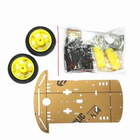 5pcs/lot Motor Smart Robot Car Chassis Kit Speed Encoder Battery Box 2WD