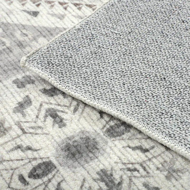 60 Cm X 180 Cm Lagos Grey Machine Washable Non Slip Kitchen Mat