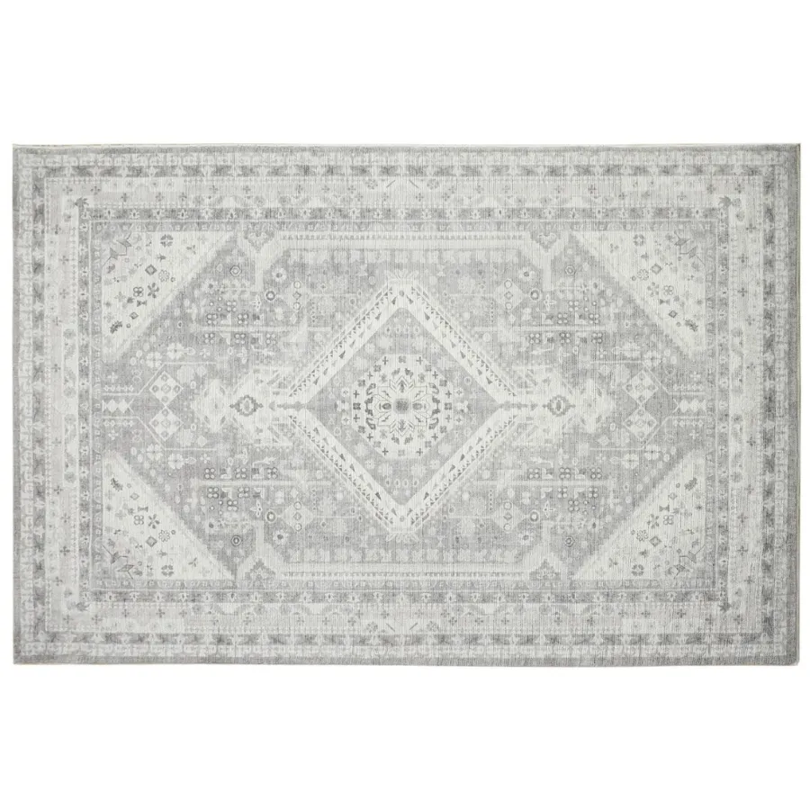 60 Cm X 180 Cm Lagos Grey Machine Washable Non Slip Kitchen Mat