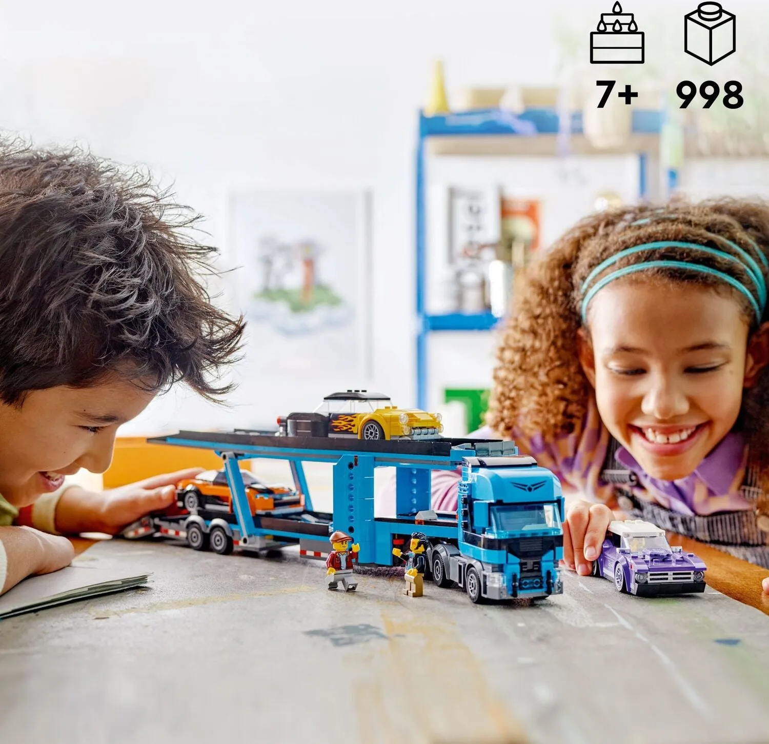 60408 Car Transporter Truck with Sports Cars