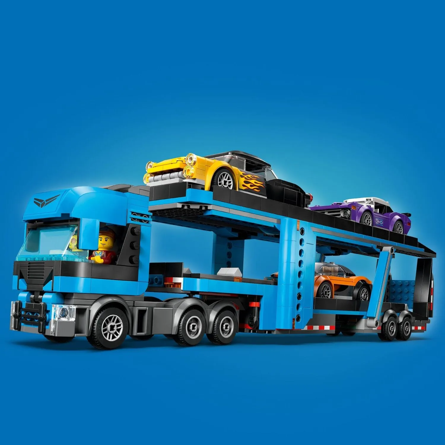 60408 Car Transporter Truck with Sports Cars