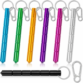 7Pcs Safety keychain Set Protection Keychain, Aluminum Keychain Keychain Set, Self Defense Weapon for Women Girls