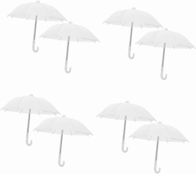 8pcs Mini Doll House Umbrella Decoration Realistic Accessory for Dollhouse Layouts and Photography for Creative Play and Stylish Displays