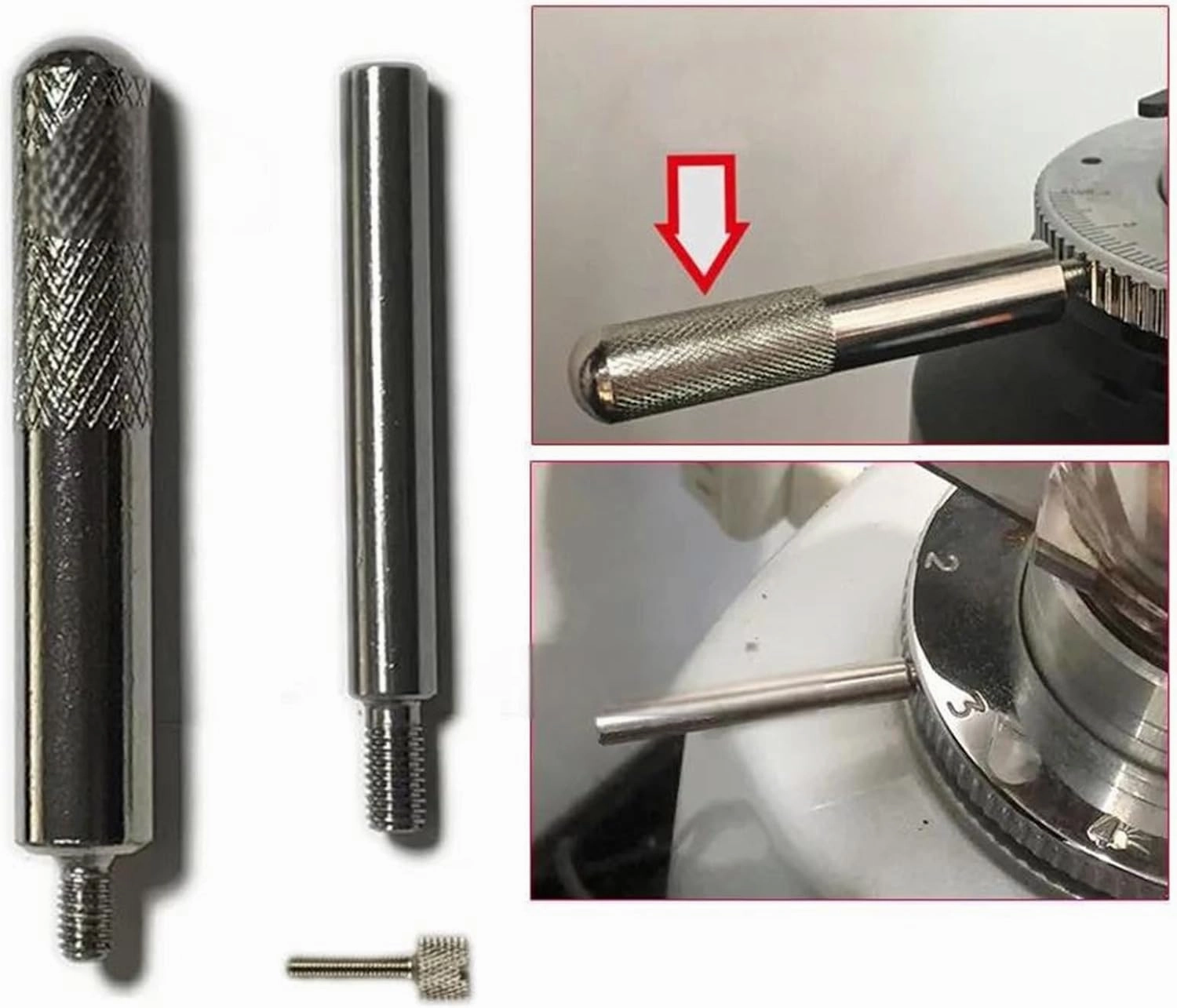 900N Dial Adjusting Lever Handle 900N Dial Setting Screw for FAEMA/Galileo/Heycafe/Fiorenzato/Mazzer Coffee Bean Grinder(Black)