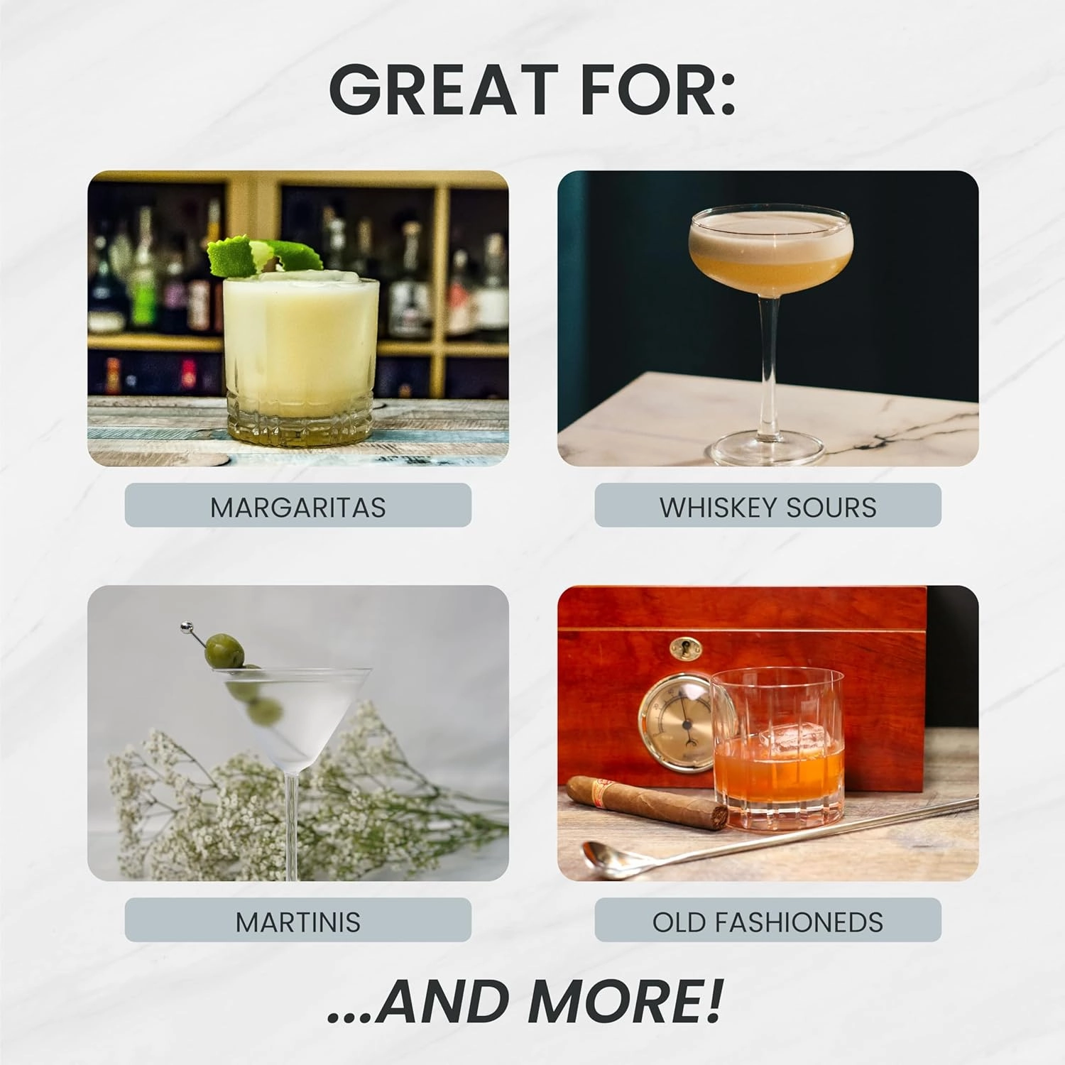 A Bar Above 14-Piece Professional Bartender Gift Set, Premium Barware Accessories, for Home Bar, Bartending Gift Kit, Includes Shaker, Jigger, Strainers, and More