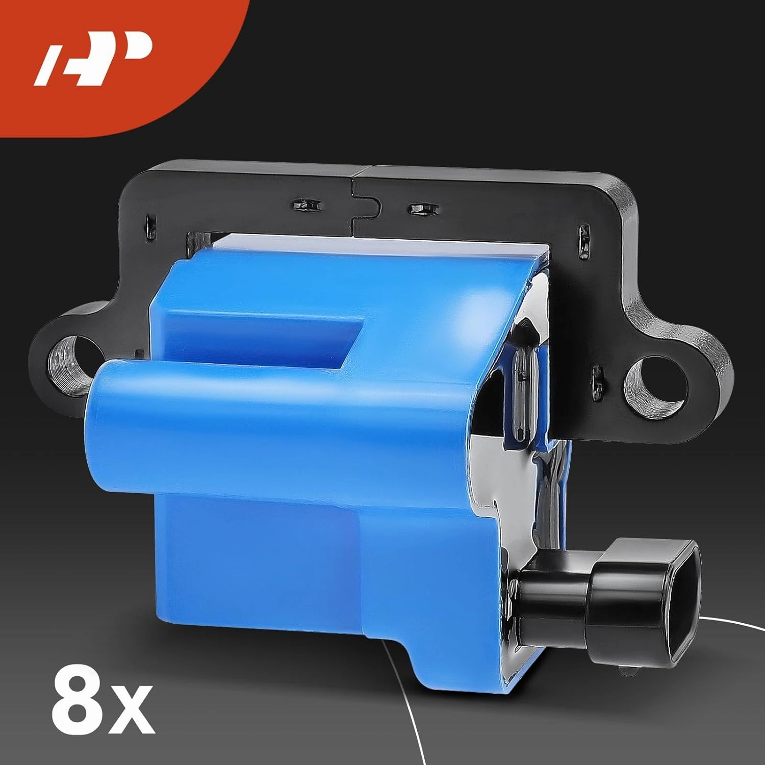 A-Premium Set of 8 (Blue) Ignition Coil Pack and Iridium Spark Plugs Compatible with Chevrolet Silverado GMC Sierra 1500 2500 Tahoe Yukon Buick Cadillac Hummer