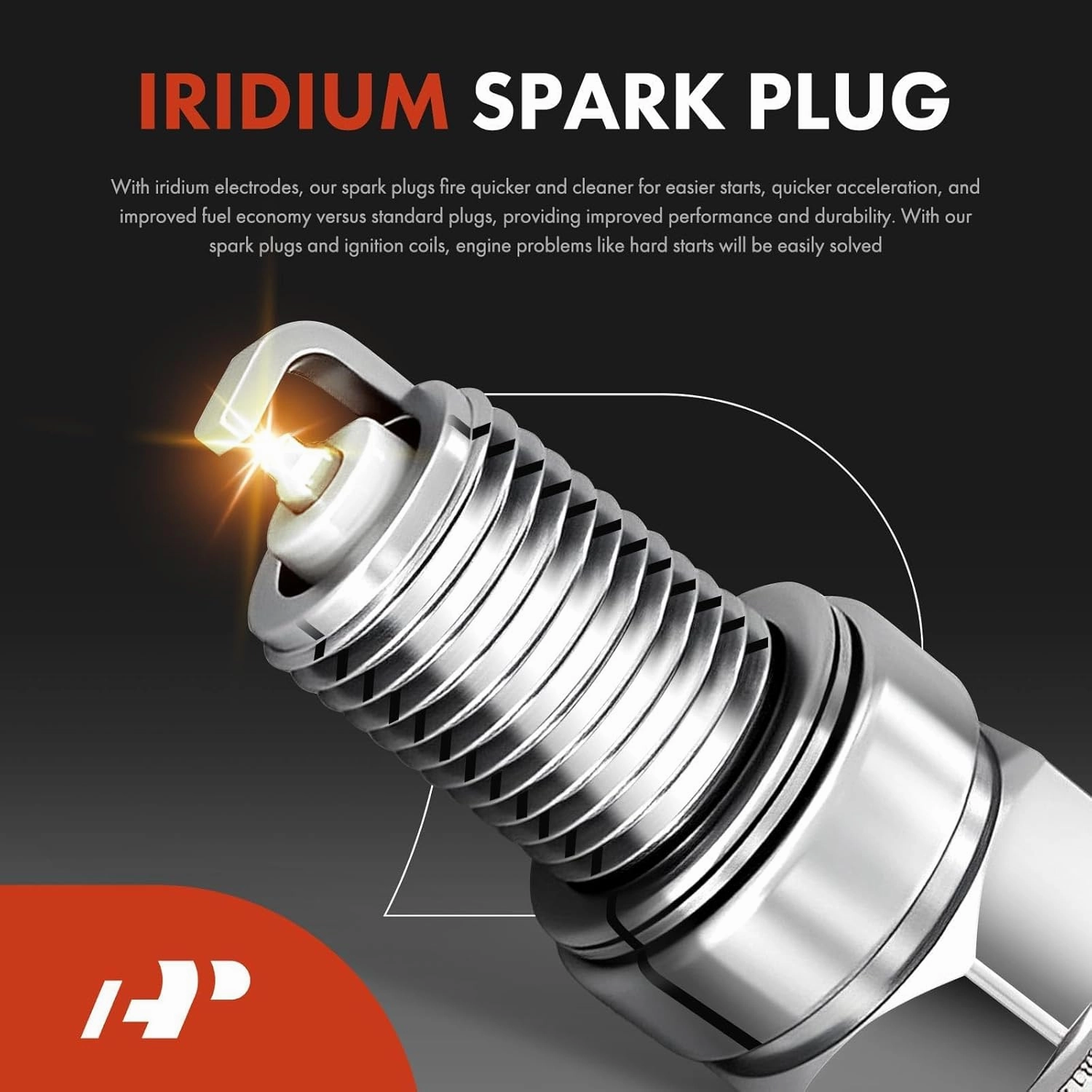 A-Premium Set of 8 (Blue) Ignition Coil Pack and Iridium Spark Plugs Compatible with Chevrolet Silverado GMC Sierra 1500 2500 Tahoe Yukon Buick Cadillac Hummer