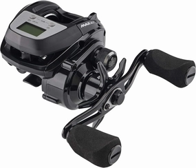 Abu Garcia Max Digital Line Counter Low Profile Baitcast Reel, Size LP (1498727), Carbon Fiber Star Drag, Max of 20lb | 9.0kg, Durable, Lightweight and Strong,Black